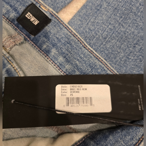 NWT Edwin Bree in Reverie regular hem 25 $198 Anthropology - Picture 5 of 9